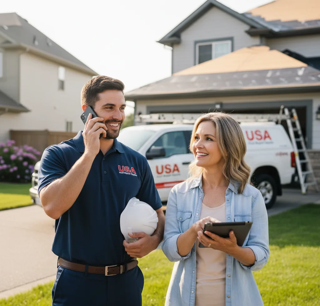 USA Roof Repair Experts customer support in Wagoner